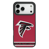 Atlanta Falcons Personalized Stripe Bump Phone Case for Apple iPhone