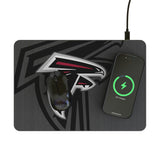Atlanta Falcons Personalized Tilt 15-Watt Wireless Charger and Mouse Pad