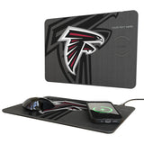 Atlanta Falcons Personalized Tilt 15-Watt Wireless Charger and Mouse Pad