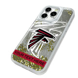 Atlanta Falcons Personalized Tilt Glitter Phone Case for Apple iPhone