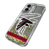 Atlanta Falcons Personalized Tilt Glitter Phone Case for Apple iPhone