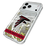 Atlanta Falcons Personalized Tilt Glitter Phone Case for Apple iPhone