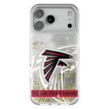 Atlanta Falcons Personalized Tilt Glitter Phone Case for Apple iPhone