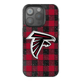 Atlanta Falcons Plaid Black Bling Phone Case for Apple iPhone