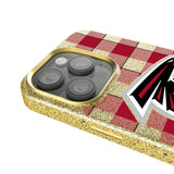Atlanta Falcons Plaid Bling Phone Case for Apple iPhone