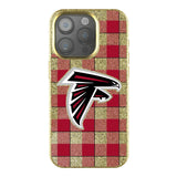 Atlanta Falcons Plaid Bling Phone Case for Apple iPhone
