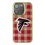 Atlanta Falcons Plaid Bling Phone Case for Apple iPhone