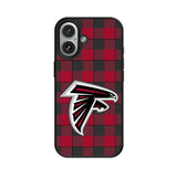 Atlanta Falcons Plaid MagSafe Compatible Phone Case for Apple iPhone