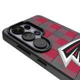 Atlanta Falcons Plaid MagSafe Compatible Phone Case for Samsung Galaxy 26 Series