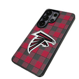 Atlanta Falcons Plaid MagSafe Compatible Phone Case for Samsung Galaxy
