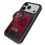 Atlanta Falcons Rivet PopSockets MagSafe-Compatible PopWallet+