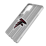 Atlanta Falcons Text Backdrop Clear Phone Case for Samsung Galaxy