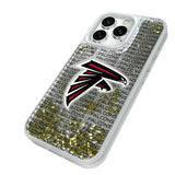 Atlanta Falcons Text Backdrop Glitter Phone Case for Apple iPhone