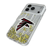 Atlanta Falcons Text Backdrop Glitter Phone Case for Apple iPhone