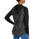 ZUBAZ NFL WOMEN'S HOUSTON TEXANS ELEVATED HOODIE W/ BLACK VIPER PRINT-Large