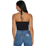 Syracuse Black Halter Top
