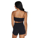 Syracuse Black Spaghetti Strap Tank