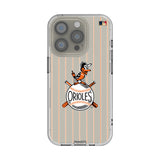 Baltimore Orioles 1954-1963 - Cooperstown Collection Pinstripe Clear Phone Case for Apple iPhone