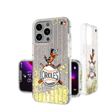 Baltimore Orioles 1954-1963 - Cooperstown Collection Pinstripe Glitter Phone Case for Apple iPhone