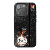 Baltimore Orioles 1954-1963 - Cooperstown Collection Sidebar Black Bling Phone Case for Apple iPhone