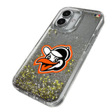 Baltimore Orioles 1955 - Cooperstown Collection Linen Glitter Phone Case for Apple iPhone