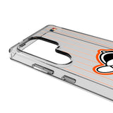 Baltimore Orioles 1955 - Cooperstown Collection Pinstripe Clear Phone Case for Samsung Galaxy