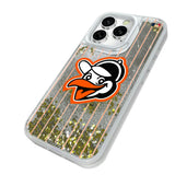 Baltimore Orioles 1955 - Cooperstown Collection Pinstripe Glitter Phone Case for Apple iPhone