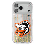 Baltimore Orioles 1955 - Cooperstown Collection Pinstripe Glitter Phone Case for Apple iPhone