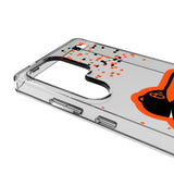 Baltimore Orioles Confetti Clear Phone Case for Samsung Galaxy