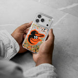 Baltimore Orioles Confetti Glitter Phone Case for Apple iPhone