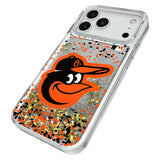 Baltimore Orioles Confetti Glitter Phone Case for Apple iPhone