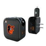 Baltimore Orioles Linen 2 in 1 USB A/C Charger