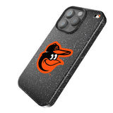 Baltimore Orioles Linen Black Bling Phone Case for Apple iPhone