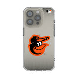 Baltimore Orioles Linen Clear Phone Case for Apple iPhone