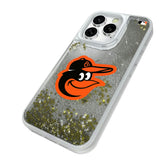 Baltimore Orioles Linen Glitter Phone Case for Apple iPhone