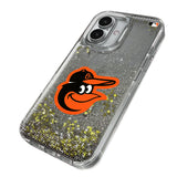 Baltimore Orioles Linen Glitter Phone Case for Apple iPhone