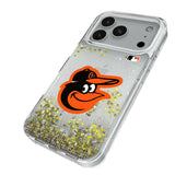 Baltimore Orioles Linen Glitter Phone Case for Apple iPhone