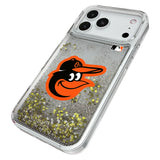 Baltimore Orioles Linen Glitter Phone Case for Apple iPhone
