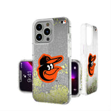 Baltimore Orioles Linen Glitter Phone Case for Apple iPhone