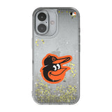 Baltimore Orioles Linen Glitter Phone Case for Apple iPhone