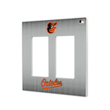 Baltimore Orioles Linen Hidden-Screw Light Switch Plate