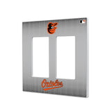 Baltimore Orioles Linen Hidden-Screw Light Switch Plate