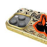 Baltimore Orioles Paisley Bling Phone Case for Apple iPhone