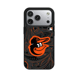 Baltimore Orioles Paisley MagSafe Compatible Phone Case for Apple iPhone