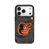 Baltimore Orioles Paisley MagSafe Compatible Phone Case for Apple iPhone