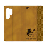 Baltimore Orioles Personalized Burn Folio Phone Case for Samsung Galaxy