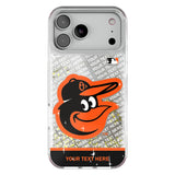 Baltimore Orioles Personalized EndZone Plus Glitter Phone Case for Apple iPhone