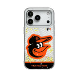 Baltimore Orioles Personalized EndZone Plus Glitter Phone Case for Apple iPhone