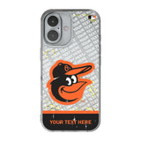 Baltimore Orioles Personalized EndZone Plus Glitter Phone Case for Apple iPhone