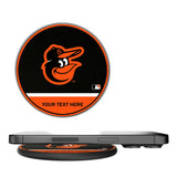 Baltimore Orioles Personalized Endzone Solid 15-Watt Wireless Charger